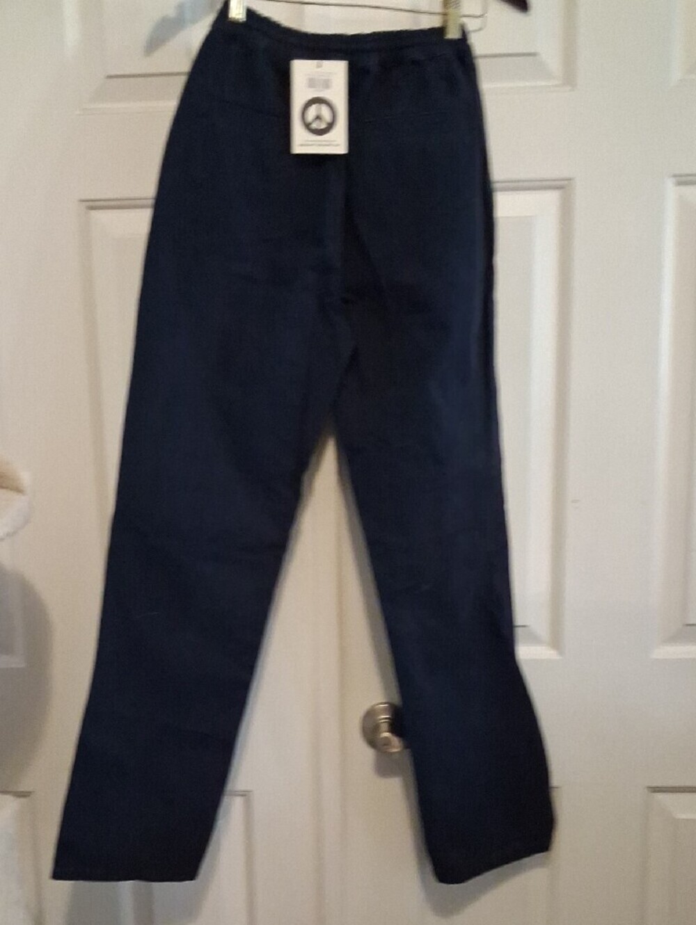 Madhappy Men's Dark Navy Elastic-Waist Chinos - Picture 2 of 4
